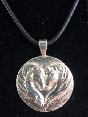 Sterling Silver Heart Relief Pendant Necklace - Women's Jewelry